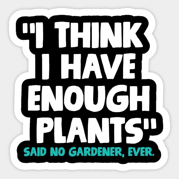 Gardener Plants Sticker by CreativeGiftShop